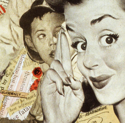 Keep your fingers crossed! Sally Edelstein's cold war collage on American propaganda concerning radioactive dangers